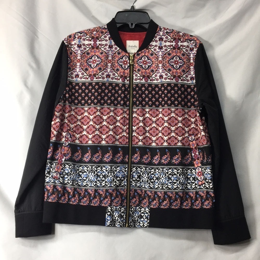 Rafaella Weekend Womenโs Jacket Paisley and Mixed Print Size M Like-NEW